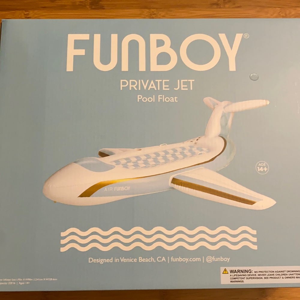 Brand New! FunBoy Private Jet Pool Float